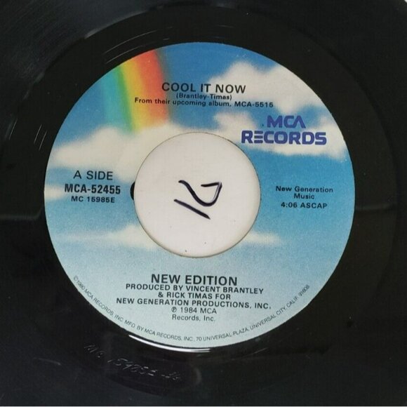 Record 45 RPM Vinyl  New Edition- Cool It Now VINTAGE 1984 - Picture 5 of 7